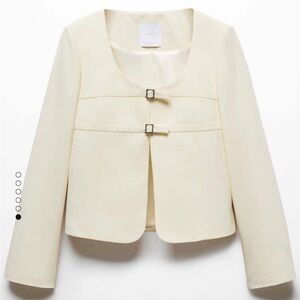 NWT Mango MNG Double Buckle Jacket